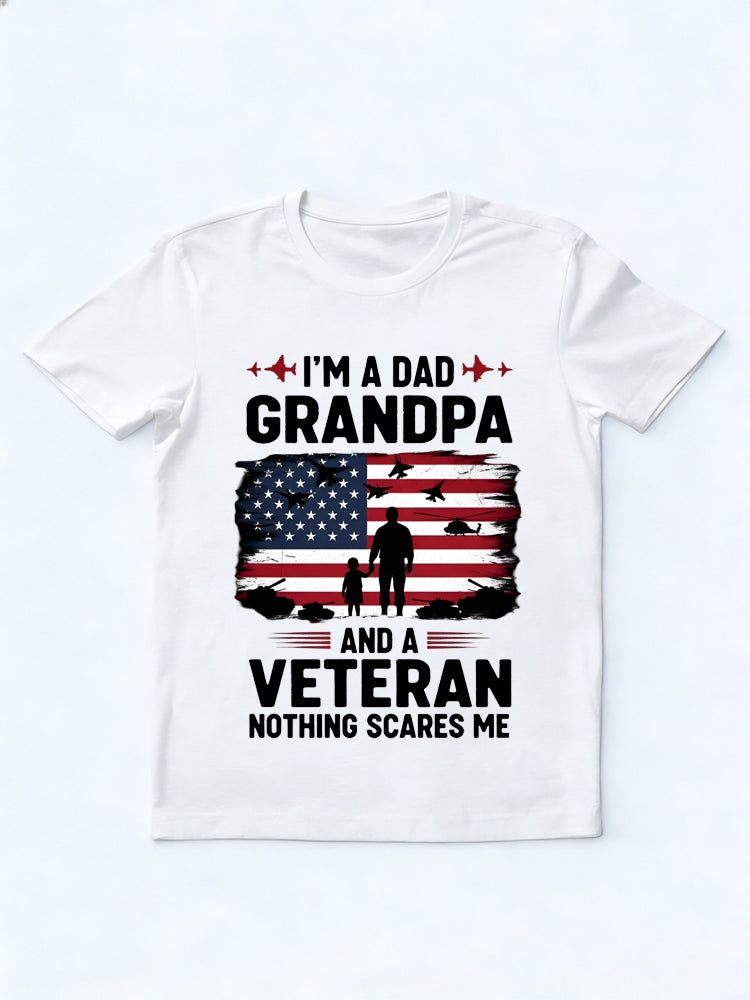 Nothing Scares A Dad, A Grandpa Gift T-shirt