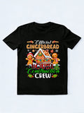 Official Gingerbread House Construction Crew Xmas Cookies Christmas Gift T-shirt