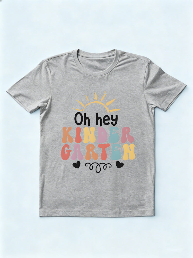 Oh Hey Kindergarten Teacher Back To School Gift T-Shirt