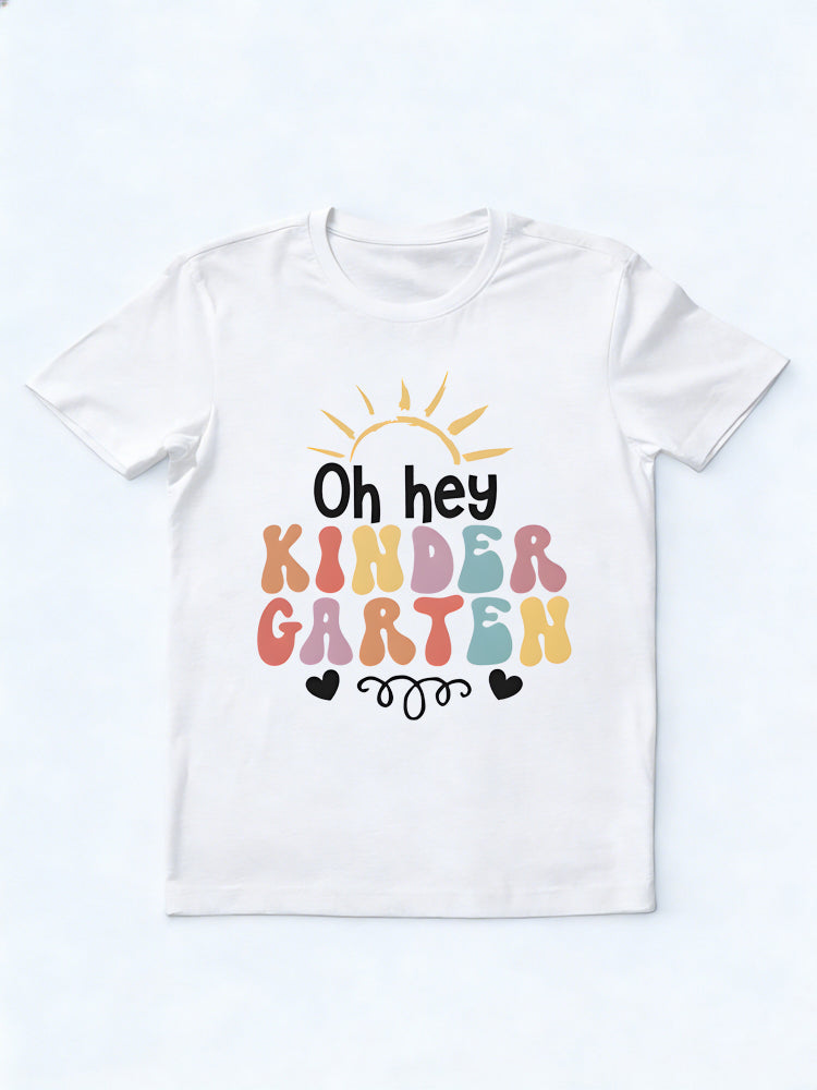 Oh Hey Kindergarten Teacher Back To School Gift T-Shirt