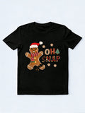 Oh Snap Gingerbread Man Merry Christmas Gift T-shirt