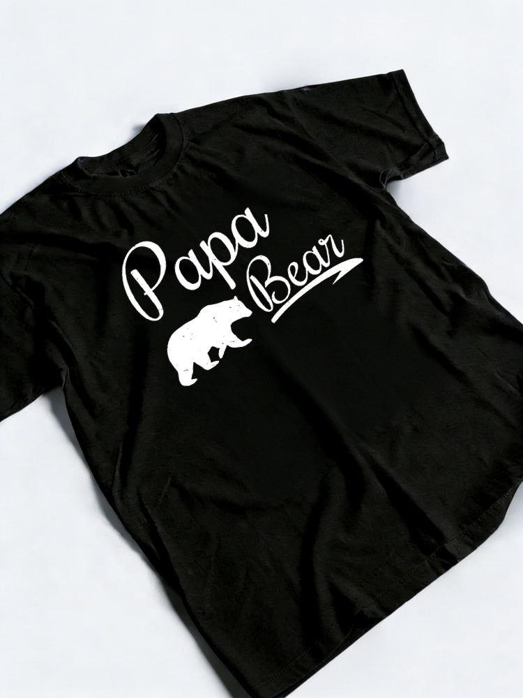 Papa Bear Father Grandpa Happy Father's Day T-Shirt