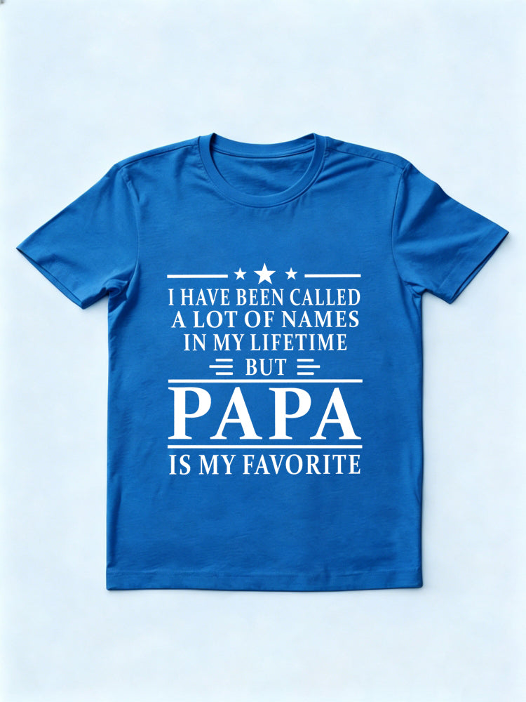 Papa Is My Favorite Name Father's Day Gift T-shirt