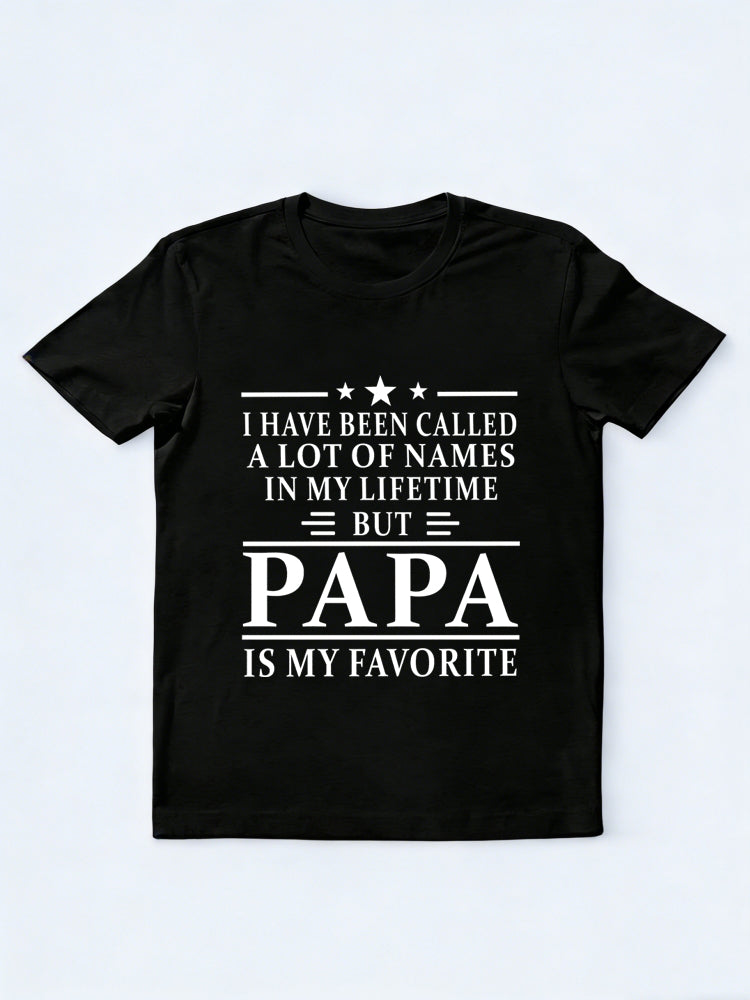Papa Is My Favorite Name Father's Day Gift T-shirt