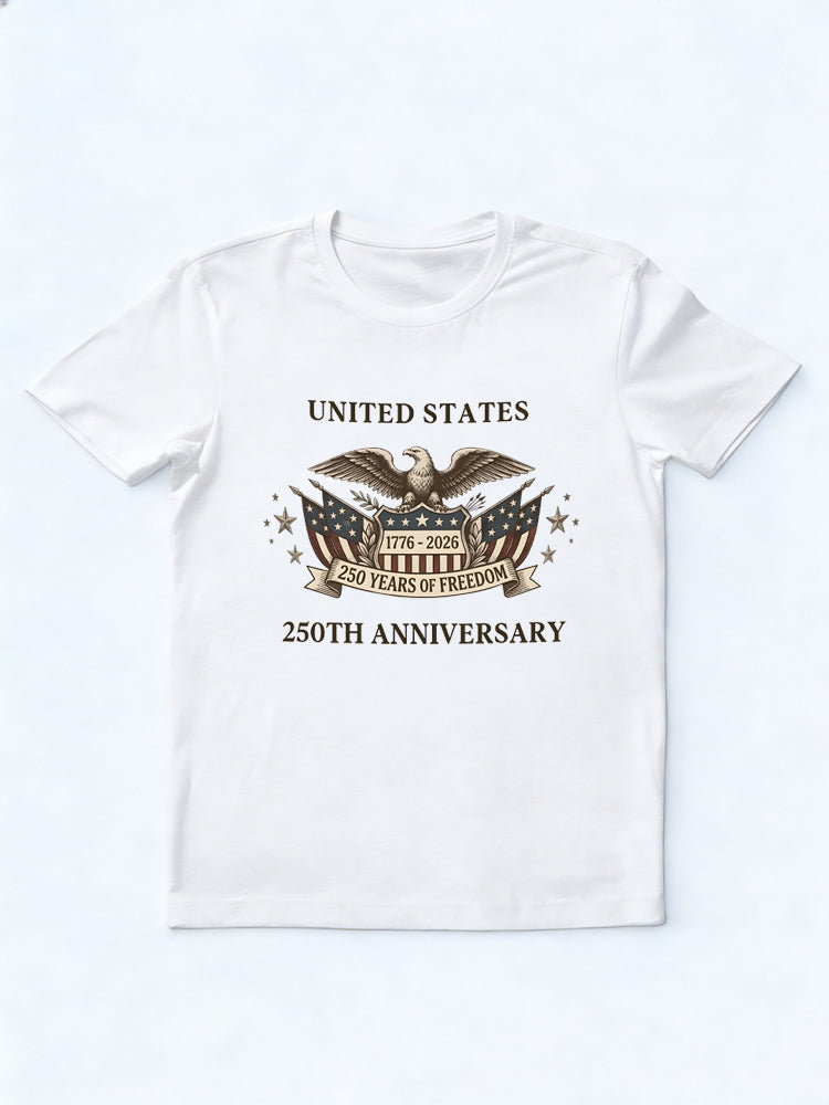 Patriotic 250th Anniversary USA 4th of July T-shirt