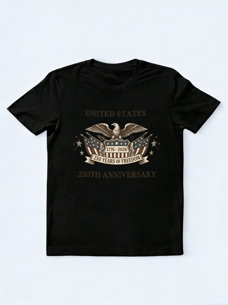 Patriotic 250th Anniversary USA 4th of July T-shirt