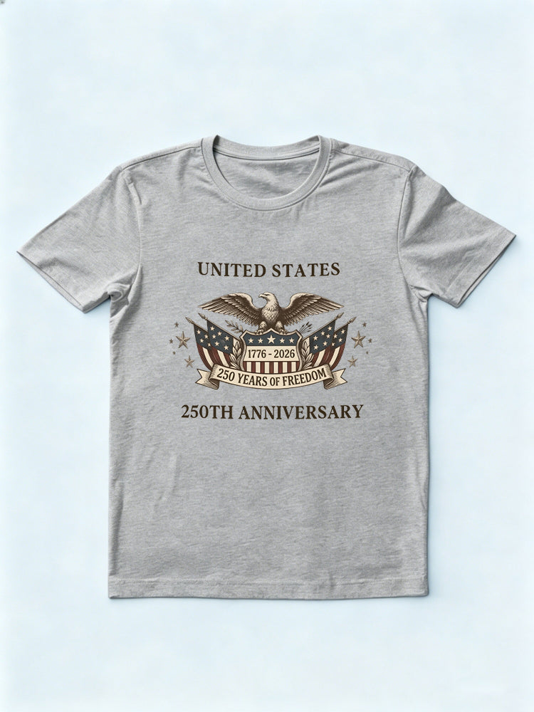 Patriotic 250th Anniversary USA 4th of July T-shirt