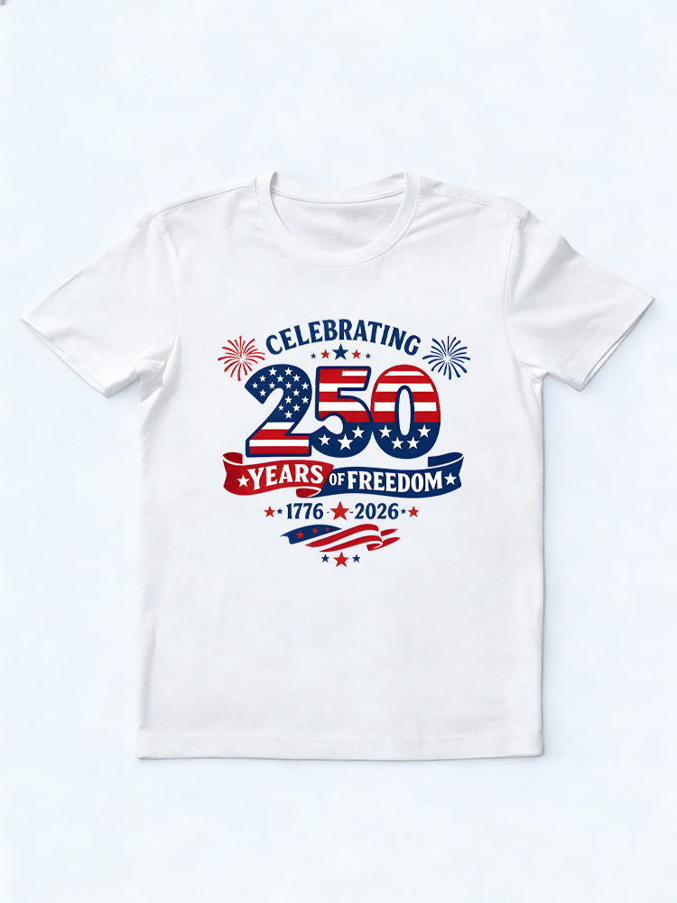 Patriotic USA Celebrating 1776–2026 Anniversary 250th Year 4th of July T-shirt