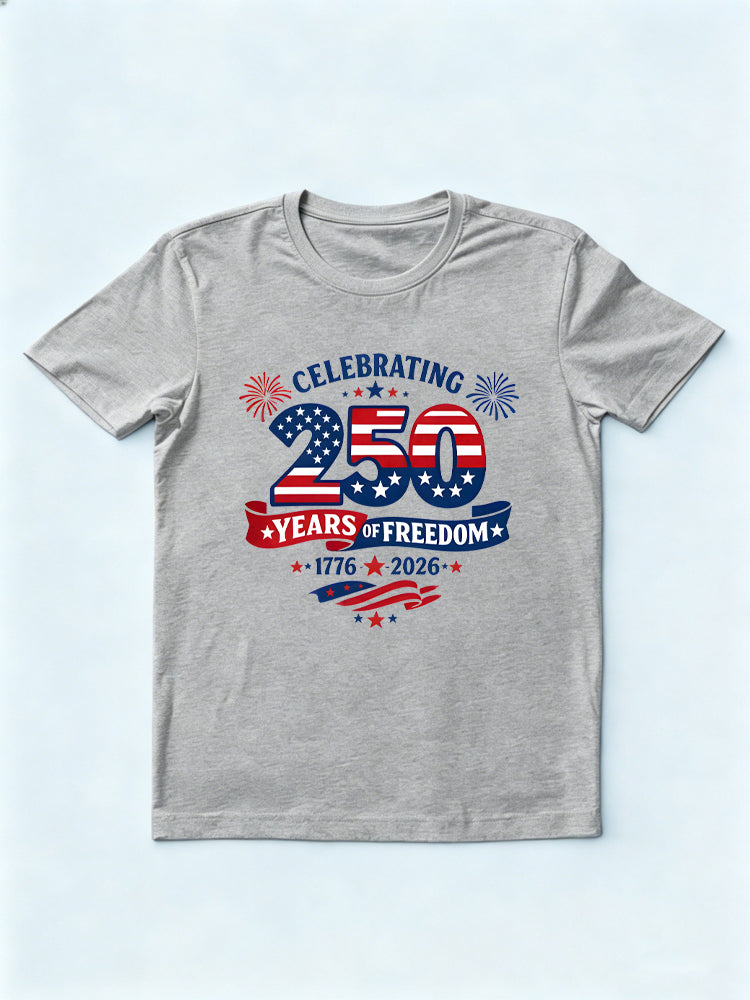 Patriotic USA Celebrating 1776–2026 Anniversary 250th Year 4th of July T-shirt
