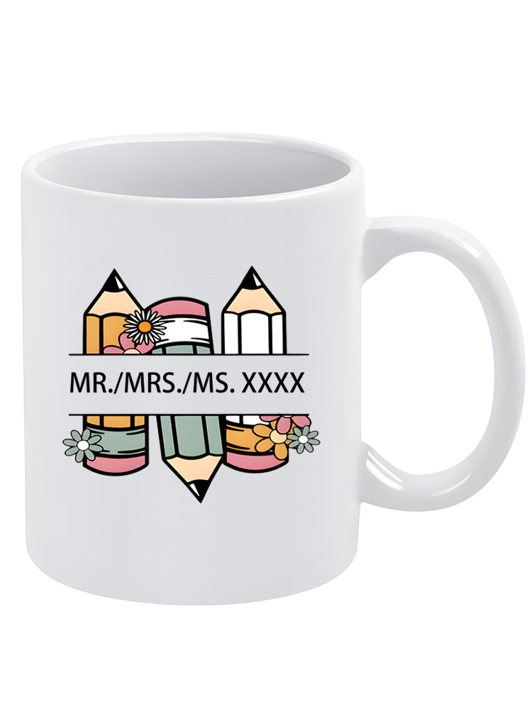 Personalized Teacher Back To School Mug