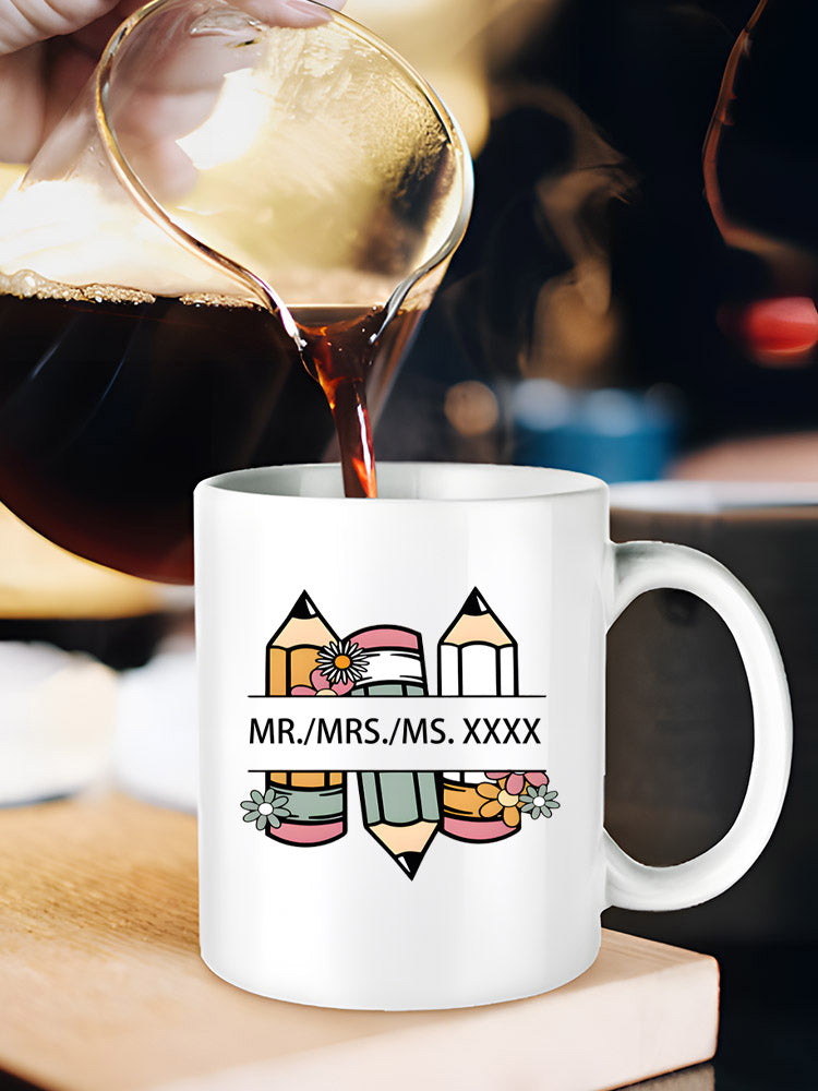 Personalized Teacher Back To School Mug