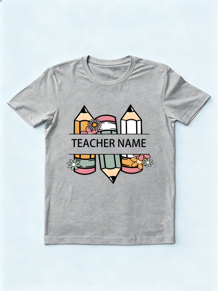 Leave Notes/ Message for Personalized Teacher Back To School T-Shirt