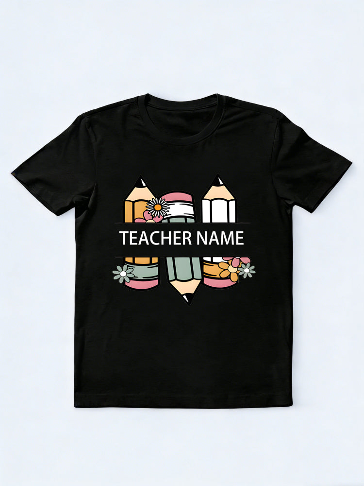 Leave Notes/ Message for Personalized Teacher Back To School T-Shirt