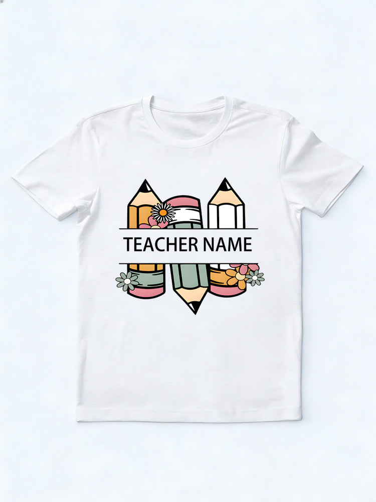 Leave Notes/ Message for Personalized Teacher Back To School T-Shirt