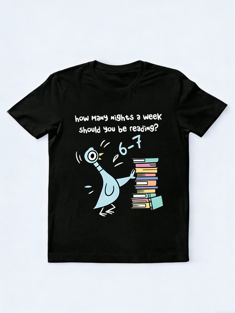 Pigeon 6-7 Reading  Book Lover Librarian Back To School T-shirt