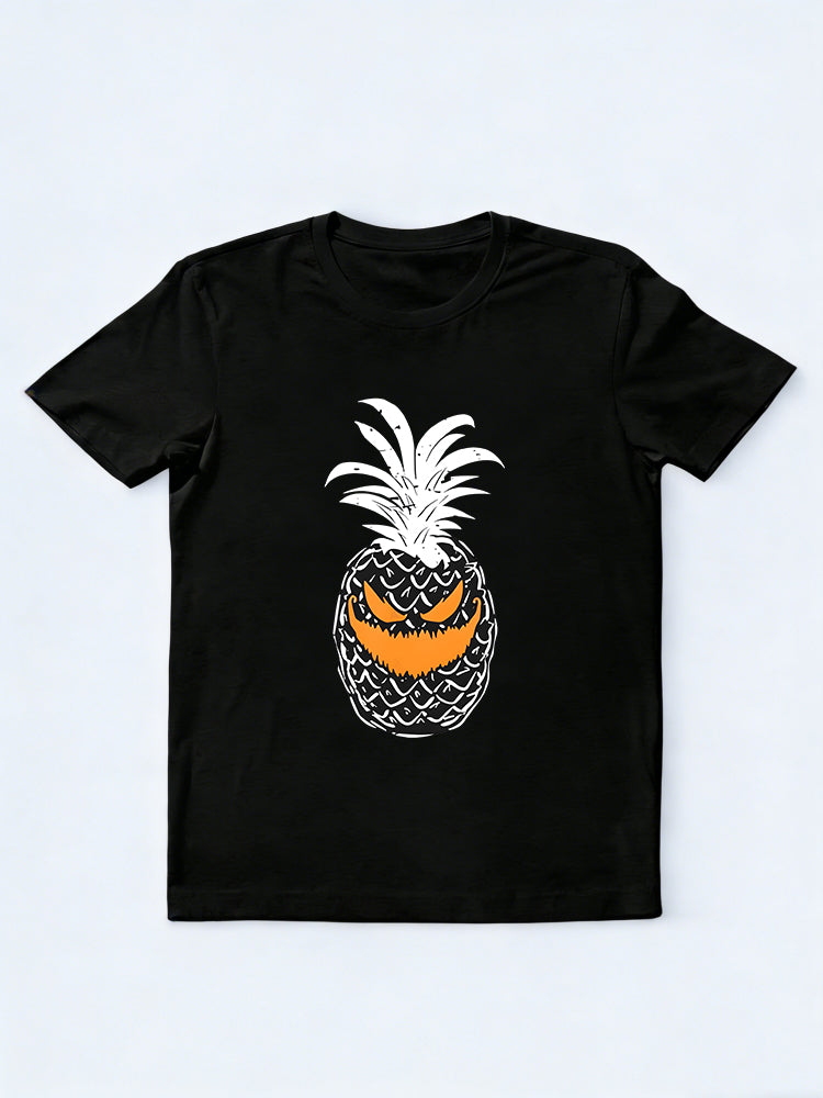 Pineapple Pumpkin Spooky Scary Halloween Gift T-Shirt