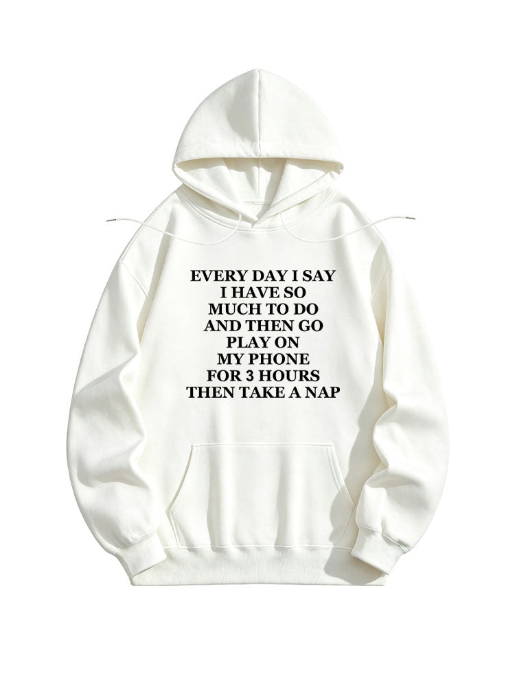Play On My Phone And Then Take A Nap Christmas Season Vibe Hoodie