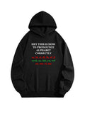 Pronounce Alphabet Correctly Christmas Season Vibe Hoodie