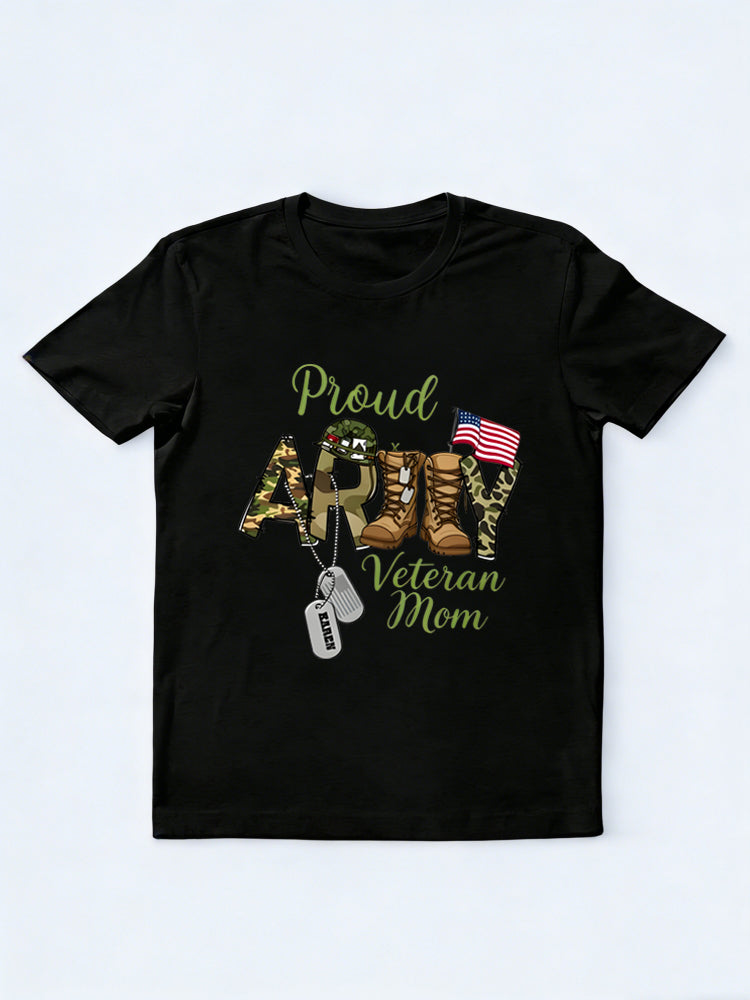 Proud Army Veteran Mom mother's Day Gift T-shirt