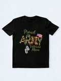 Proud Army Veteran Mom mother's Day Gift T-shirt