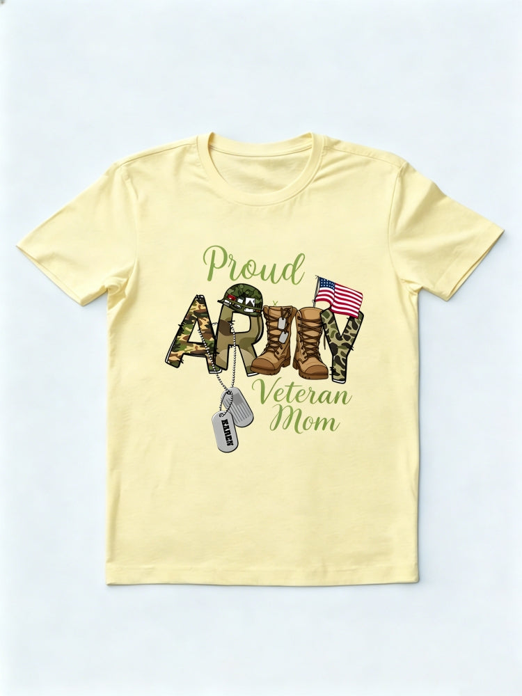 Proud Army Veteran Mom mother's Day Gift T-shirt