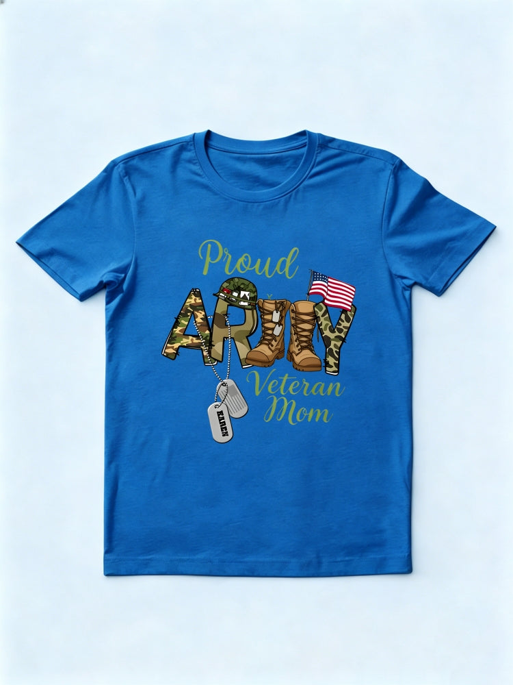 Proud Army Veteran Mom mother's Day Gift T-shirt
