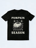 Pumpkin Season Stars Retro Halloween Gift T-Shirt
