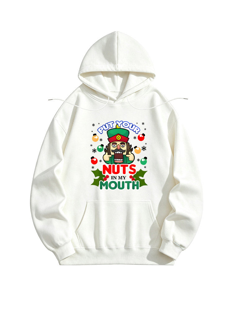 Put Your Nuts In My Mouth Funny Christmas Hoodie