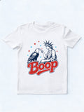 Retro America Boop Eagle Patriotic 4th July T-shirt