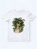 Retro Medusa Lollipop Spooky Season Halloween Vibe T-shirt