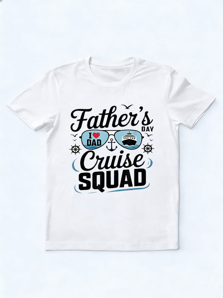 Retro Nautical Family Group 2026 Happy Father‘s Day Gift T-Shirt