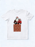 Santa Killer Is Coming Spooky Season Halloween& Christmas Vibe T-shirt
