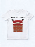Santa Size Matters Funny Christmas T-shirt