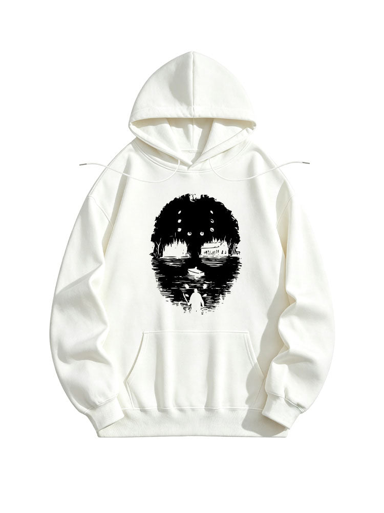 Scary Halloween Killer Lake Spooky Season Vibe Hoodie