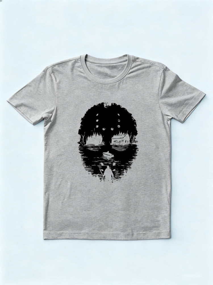Scary Halloween Killer Lake Spooky Season Vibe T-shirt