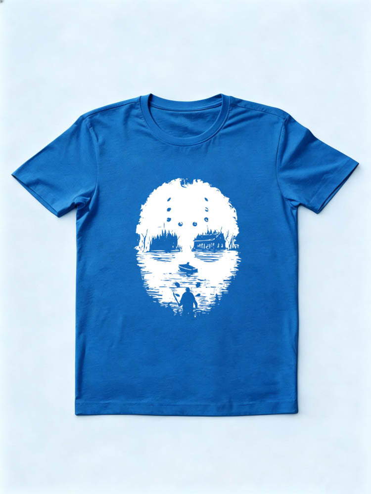 Scary Halloween Killer Lake Spooky Season Vibe T-shirt