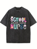 School Nurse Appreciation Day Best Nurses Back To School Washed T-Shirt