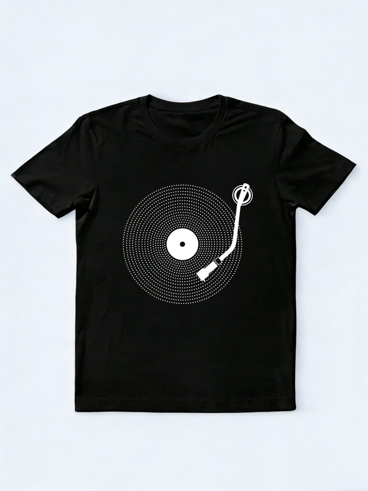 Simple Record Music Lover Family& Friend Birthday Gift T-shirt