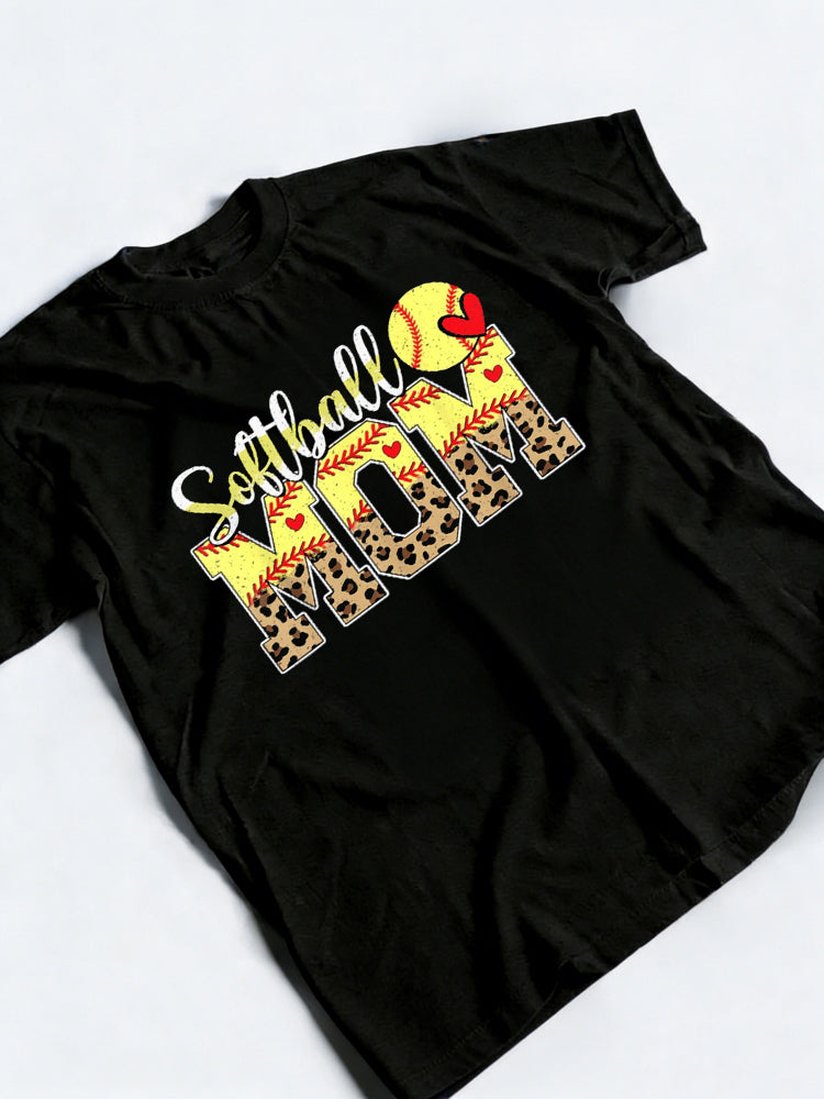 Softball Mom Happy Mother's Day T-Shirt