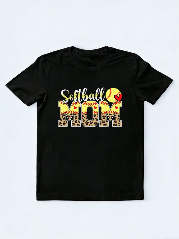 Softball Mom Happy Mother's Day T-Shirt