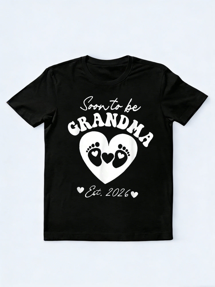 Soon To Be Grandma 2026 Happy Mother's Day Gift T-Shirt