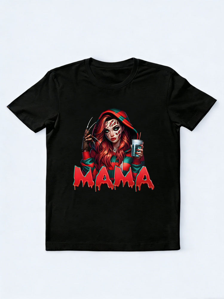 Spooky Season Scary Mama Skiller Halloween Vibe T-shirt