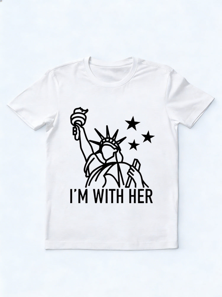 Statue of Liberty I'm With Her 4th of July Gift T-Shirt