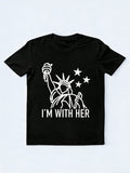 Statue of Liberty I'm With Her 4th of July Gift T-Shirt