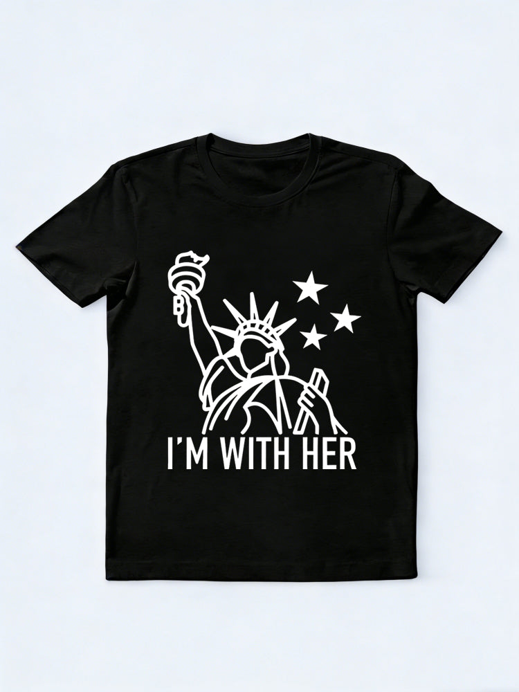Statue of Liberty I'm With Her 4th of July Gift T-Shirt