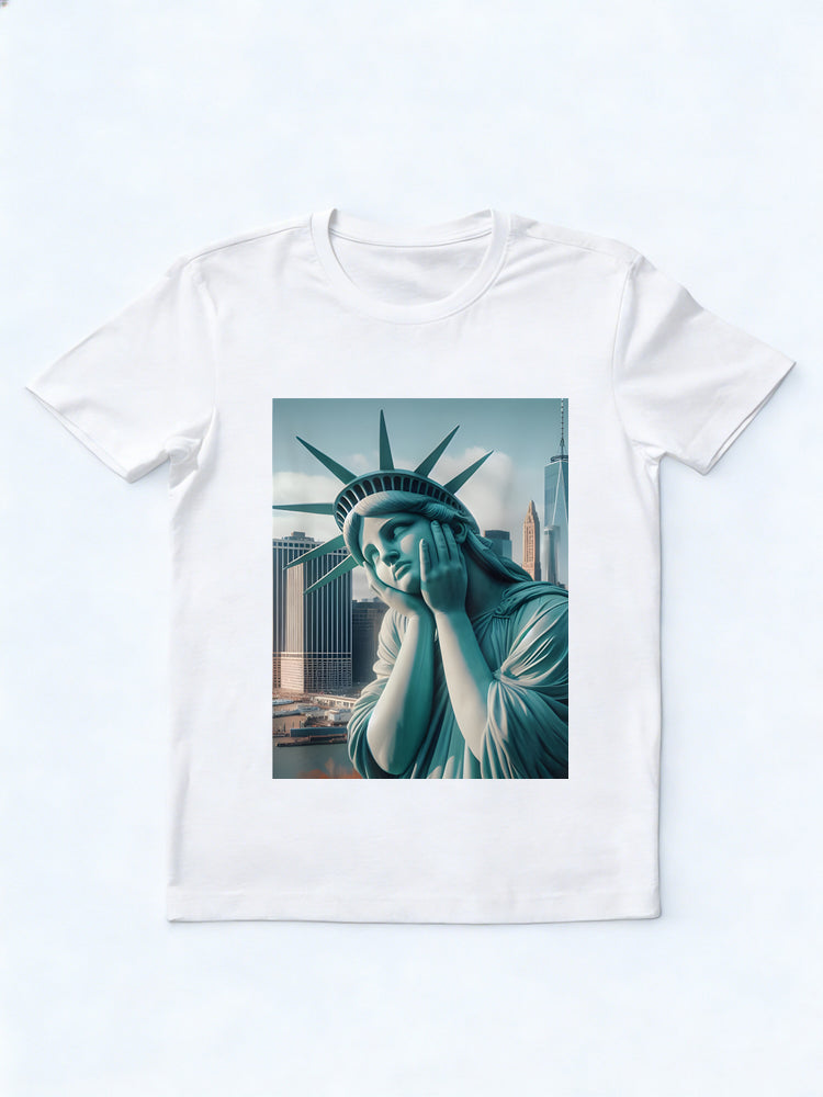 Statue of Liberty Selfie 4th of July Gift T-Shirt