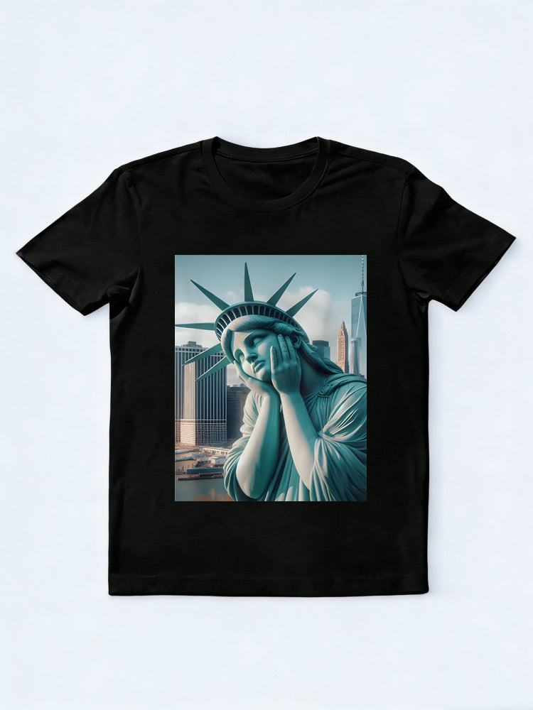 Statue of Liberty Selfie 4th of July Gift T-Shirt
