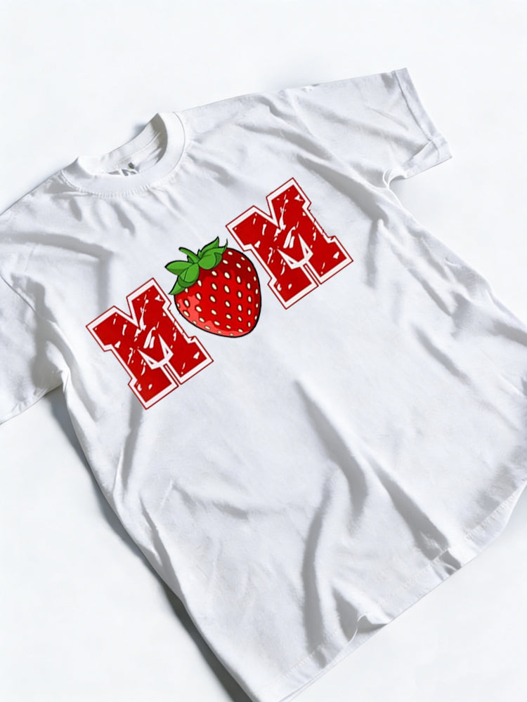 Strawberry Mom Fruit Lover Mother's Day Gift T-Shirt