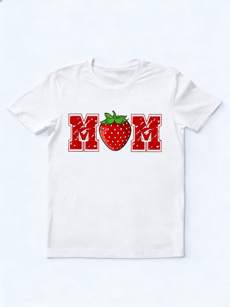 Strawberry Mom Fruit Lover Mother's Day Gift T-Shirt