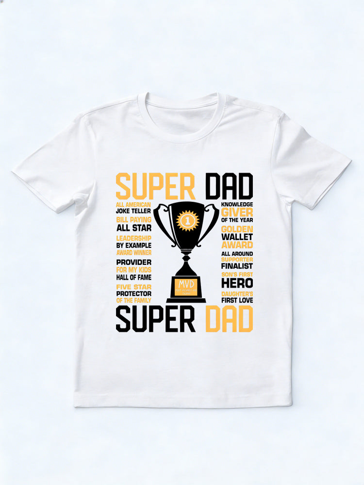 Super Dad No.1 Gift T-shirt